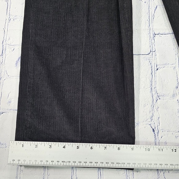 Jos A Bank Executive Collection Black Corduroy Pleated Cuffed Pants MENS 40X29 - Picture 3 of 10